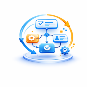 icon workflow quy trình làm việc tự động doanh nghiệp chuyển đổi số bizco